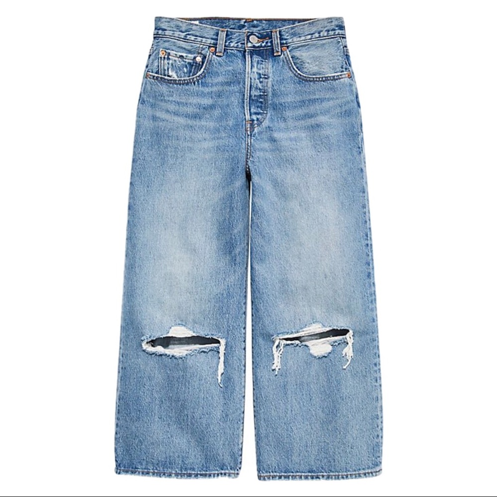 Levi’s High-waist Wide Leg Crop Jeans